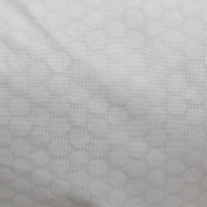 Mysterious White upcycled bubble wrap, eco friendly fabric created and colored by hand