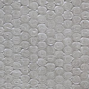Gentle Grey upcycled bubble wrap, eco friendly fabric created and colored by hand